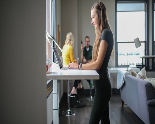 A neat physical dynamic space reflecting wellness and professional lifestyle organization
